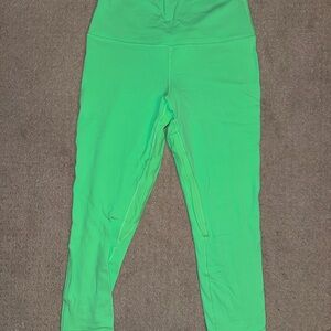 Lululemon Athletica Neon Green Leggings